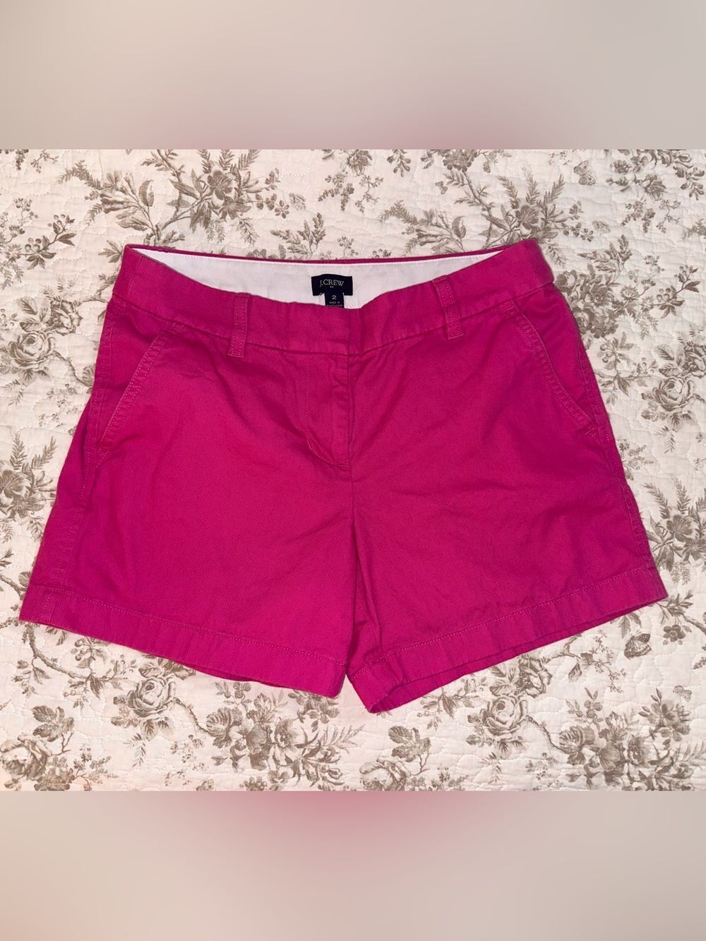 J. Crew Hot Pink 3.5” Chino Bermuda Shorts